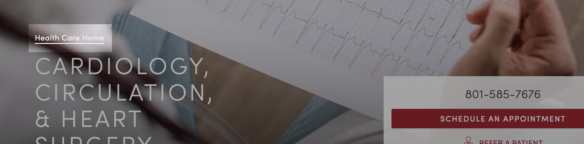 Example of breadcrumbs in an image billboard